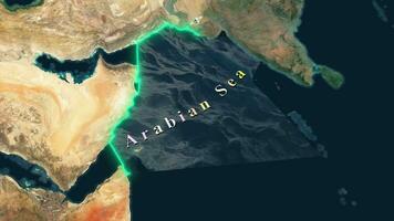 Arabian Sea Map video