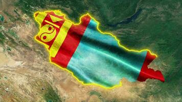 Mongolia Flag . video