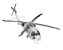 White aircraft isolated on transparent background. 3d rendering - illustration png