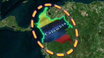 Colombia vlag . video