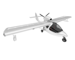 blanc avion isolé sur transparent Contexte. 3d le rendu - illustration png