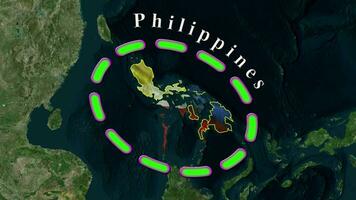 Filippine bandiera . video