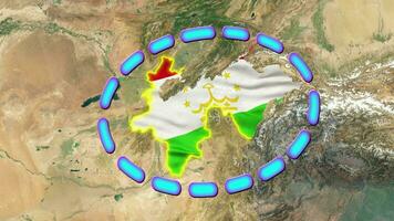 Tadzjikistan vlag . video