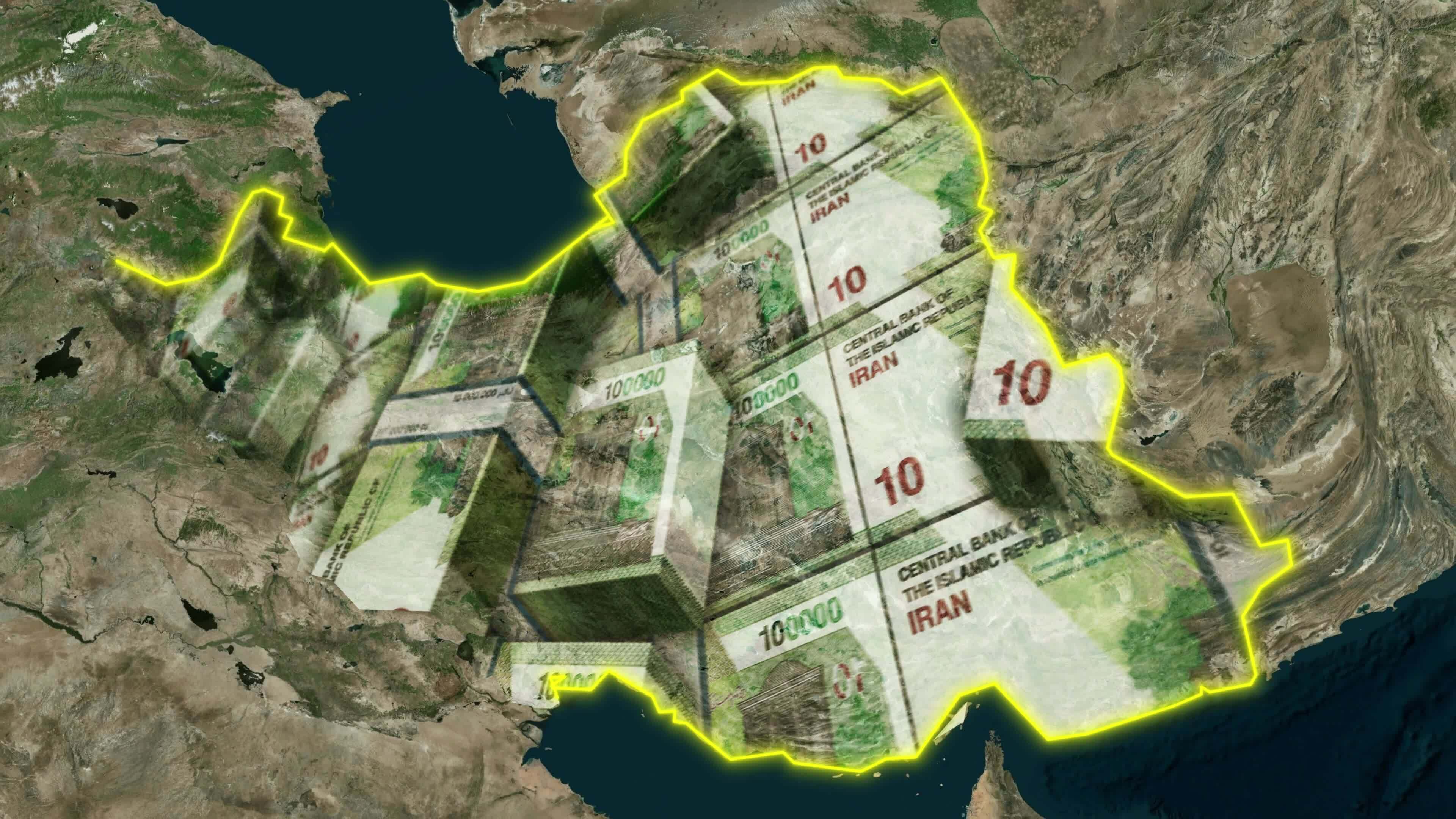Currency of Iran - Iranian Rial 30815149 Stock Video at Vecteezy
