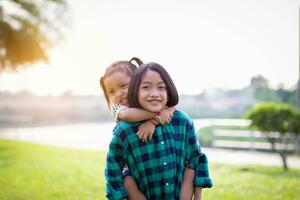 Little girl run through the park.SSTKHome photo