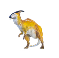 Parasaurolophus  dinosaur isolated background png