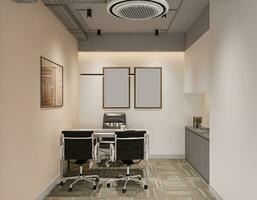 Dynamic Office Interiors Sparking Creativity and Innovation 3D rendering photo