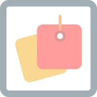 Sticky Notes Vector Icon Design