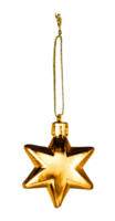 hängend golden Weihnachten Licht isoliert png