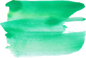 green watercolor strokes png