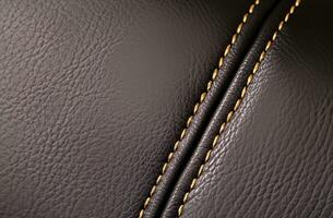 Brown leather texture background photo