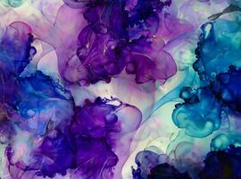 Colorful alcohol ink abstract background photo