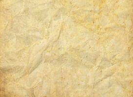 Photo view of crinkled paper texture background