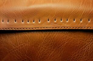 Brown leather texture background photo