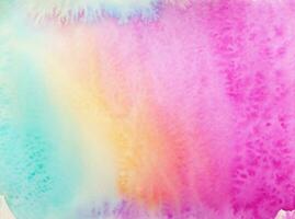 Abstract colorful watercolor for background photo