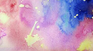 Abstract colorful watercolor background photo