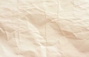 Photo view of crinkled paper texture background