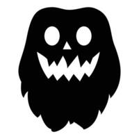 Spooky yet hilarious, Halloween ghost icon brings laughter to the afterlife vector