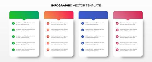 Infographic template vector for presentation