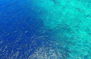 Blue water surface background photo