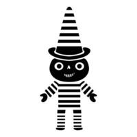 Add a touch of laughter to your spooky season with funny Halloween clown icon a jolly twist to your eerie designs vector