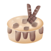 Cream cheese chocolate chip cake png