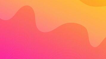 Modern colorful gradient background with wave lines vector