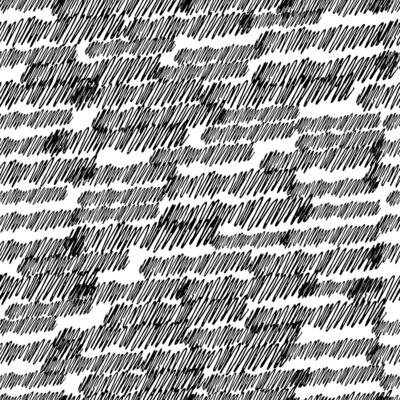 Seamless pattern with black pencil brushstrokes