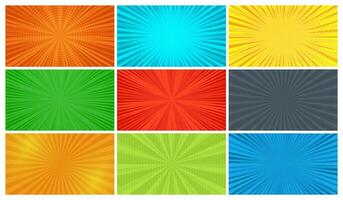Colorful comic book background in pop art style vector