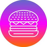 Beef Burger Vector Icon Design