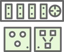 Electric outlet Vector Icon Design