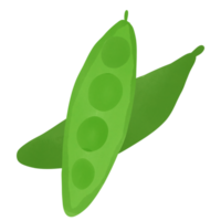 Organic green peas png