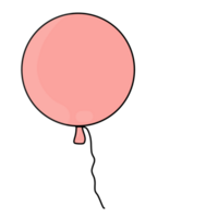 cor Rosa balão png