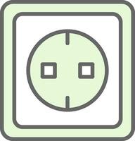 Electric socket Vector Icon Design