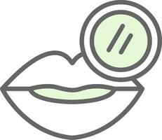 Lip Scrub Vector Icon Design