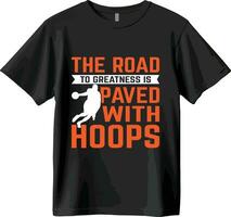 Basketball t-shirt  and vector Design