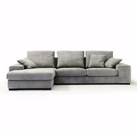 Ai generative grey sofa isolated on a clean white background photo