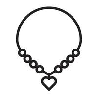 necklace icon vector