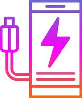 Mobile charging Vector Icon Design