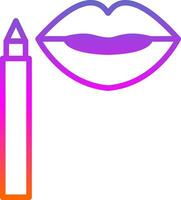 Lip Stain Vector Icon Design