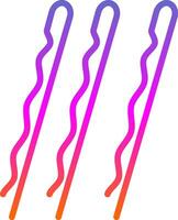 Hair Clips Vector Icon Design