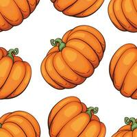 Thanksgiving Seamless pattern with pumpkins. Thanksgiving Background. Pumpkin Seamless Background vector
