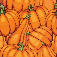 Thanksgiving Seamless pattern with pumpkins. Thanksgiving Background. Pumpkin Seamless Background vector