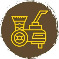 Wood chipper Vector Icon Design