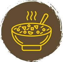 Minestrone Soup Vector Icon Design