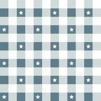 Grey plaid pattern with star background. plaid pattern background. plaid background. Seamless pattern. for backdrop, decoration, gift wrapping, gingham tablecloth, blanket, tartan. vector