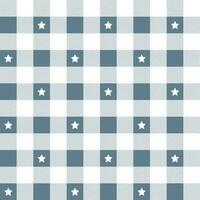 Grey plaid pattern with star background. plaid pattern background. plaid background. Seamless pattern. for backdrop, decoration, gift wrapping, gingham tablecloth, blanket, tartan. vector