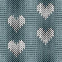 Grey background and white knitted pattern. knitted vector pattern. Seamless gradient pattern for clothing, wrapping paper, backdrop, background, gift card.