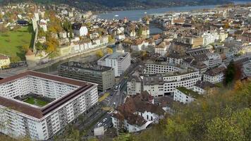 video of the whole Lucerne City, Switzerland, of the beautiful.