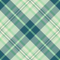 Tartan check pattern of fabric seamless vector with a background plaid textile texture.